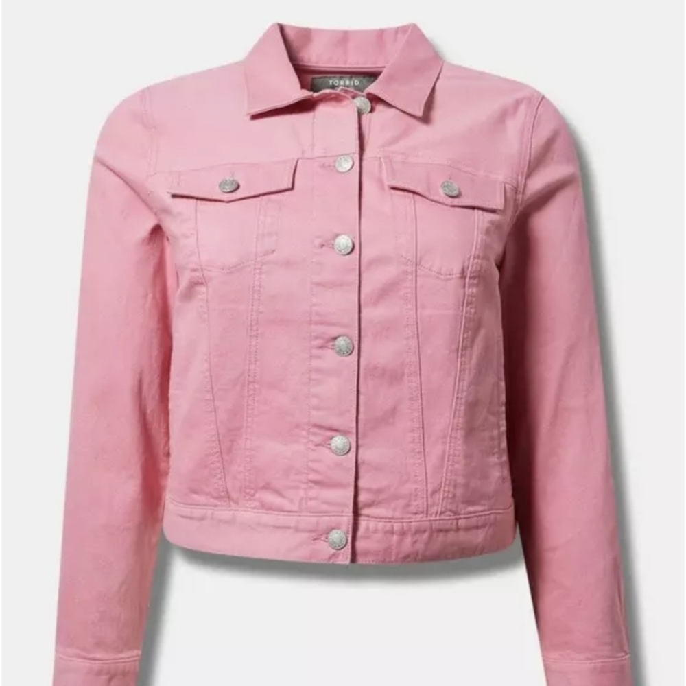 Torrid Blush Pink Jean Jacket